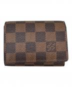 LOUIS VUITTONルイ ヴィトン）の古着「LOUIS VUITTON　アンヴェロップ・カルト・ドゥ・ヴィジット　名刺入れ」｜ブラウン