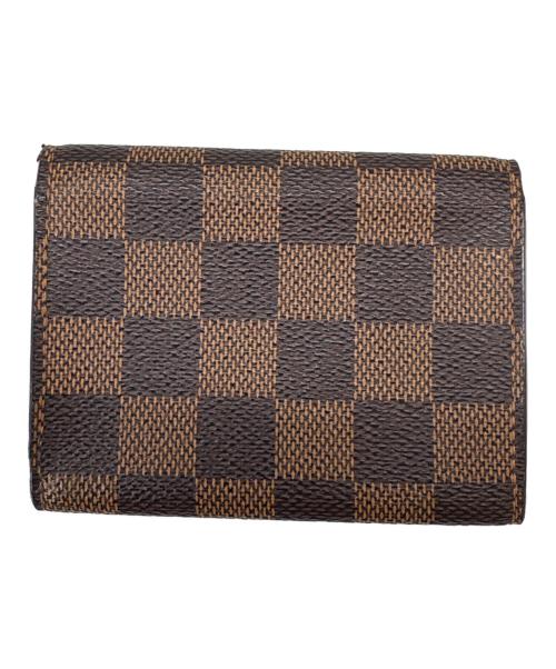 LOUIS VUITTON（ルイ ヴィトン）LOUIS VUITTON (ルイ ヴィトン) LOUIS VUITTON　アンヴェロップ・カルト・ドゥ・ヴィジット　名刺入れ ブラウンの古着・服飾アイテム