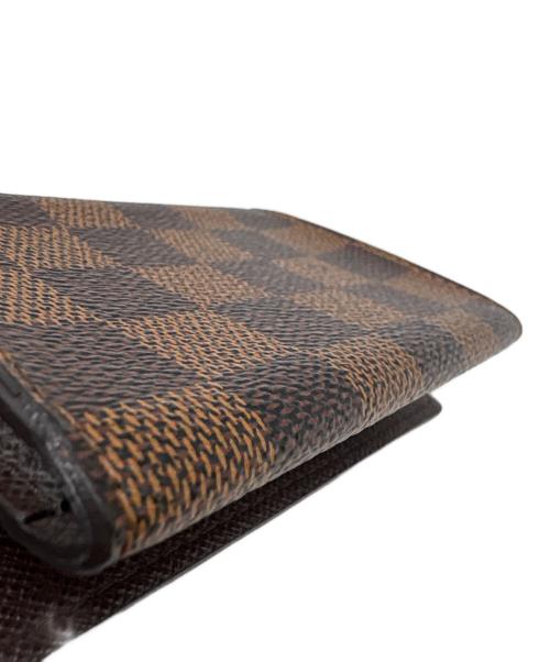 LOUIS VUITTON（ルイ ヴィトン）LOUIS VUITTON (ルイ ヴィトン) LOUIS VUITTON　アンヴェロップ・カルト・ドゥ・ヴィジット　名刺入れ ブラウンの古着・服飾アイテム