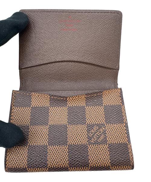 LOUIS VUITTON（ルイ ヴィトン）LOUIS VUITTON (ルイ ヴィトン) LOUIS VUITTON　アンヴェロップ・カルト・ドゥ・ヴィジット　名刺入れ ブラウンの古着・服飾アイテム