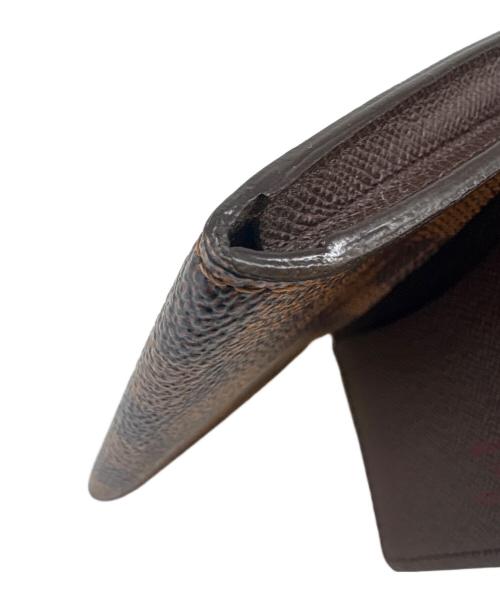 LOUIS VUITTON（ルイ ヴィトン）LOUIS VUITTON (ルイ ヴィトン) LOUIS VUITTON　アンヴェロップ・カルト・ドゥ・ヴィジット　名刺入れ ブラウンの古着・服飾アイテム