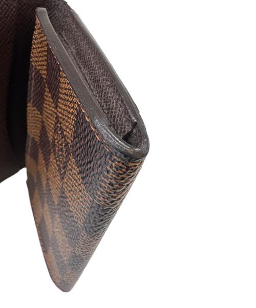 LOUIS VUITTON（ルイ ヴィトン）LOUIS VUITTON (ルイ ヴィトン) LOUIS VUITTON　アンヴェロップ・カルト・ドゥ・ヴィジット　名刺入れ ブラウンの古着・服飾アイテム