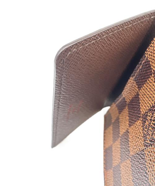 LOUIS VUITTON（ルイ ヴィトン）LOUIS VUITTON (ルイ ヴィトン) LOUIS VUITTON　アンヴェロップ・カルト・ドゥ・ヴィジット　名刺入れ ブラウンの古着・服飾アイテム