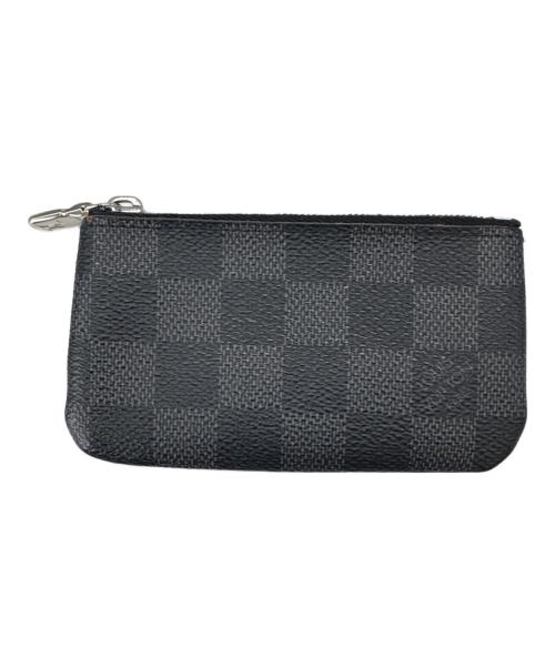 LOUIS VUITTON（ルイ ヴィトン）LOUIS VUITTON (ルイ ヴィトン) LOUIS VUITTON　ダミエ・グラフィット　ポシェット・クレ　カードキーケース ブラックの古着・服飾アイテム