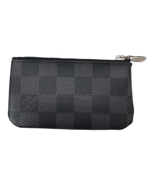 LOUIS VUITTON（ルイ ヴィトン）LOUIS VUITTON (ルイ ヴィトン) LOUIS VUITTON　ダミエ・グラフィット　ポシェット・クレ　カードキーケース ブラックの古着・服飾アイテム