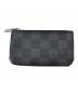 LOUIS VUITTON（ルイ ヴィトン）の古着「LOUIS VUITTON　ダミエ・グラフィット　ポシェット・クレ　カードキーケース」｜ブラック