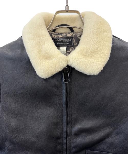 JOURNAL STANDARD HOMESTEAD（ジャーナルスタンダード ホームステッド）JOURNAL STANDARD HOMESTEAD (ジャーナルスタンダード ホームステッド) JOURNAL STANDARD HOMESTEAD　レザージャケット ブラック サイズ:Sの古着・服飾アイテム