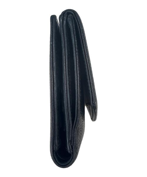 CHANEL（シャネル）CHANEL (シャネル) CHANEL ココマーク  キャビアスキン  2つ折り財布 ネイビーの古着・服飾アイテム