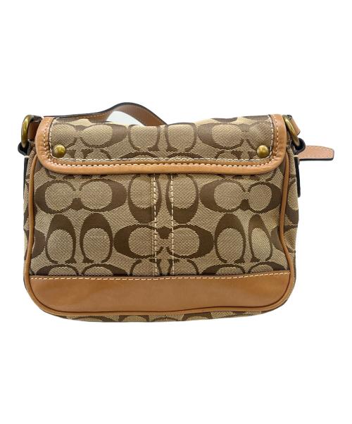 COACH（コーチ）COACH (コーチ) COACH　シグネチャー　ショルダーバッグ ブラウンの古着・服飾アイテム
