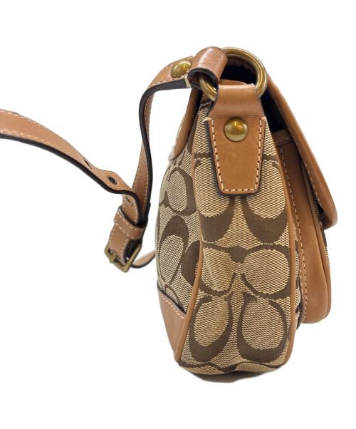 COACH（コーチ）COACH (コーチ) COACH　シグネチャー　ショルダーバッグ ブラウンの古着・服飾アイテム