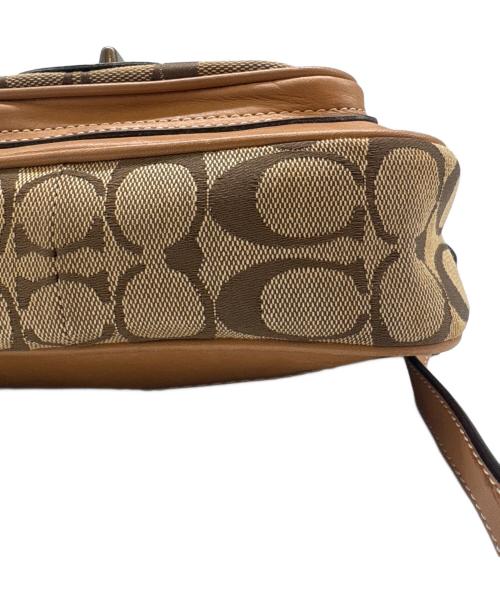 COACH（コーチ）COACH (コーチ) COACH　シグネチャー　ショルダーバッグ ブラウンの古着・服飾アイテム
