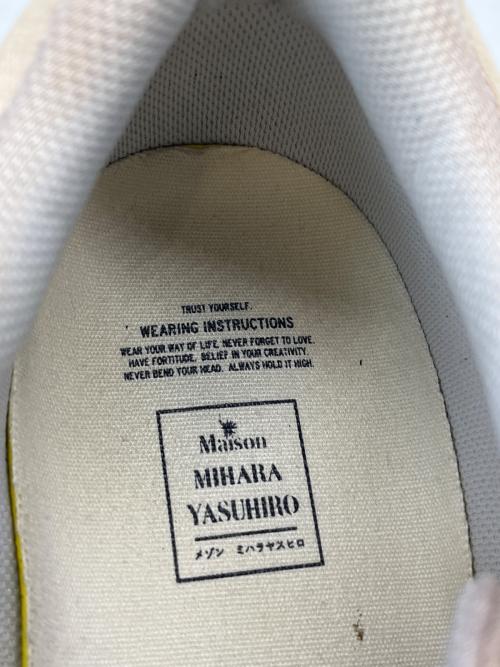 Maison MIHARA YASUHIRO（メゾン ミハラ ヤスヒロ）Maison MIHARA YASUHIRO (メゾン ミハラ ヤスヒロ) Maison MIHARA YASUHIRO　PARKER OG Sole Over-dyed　ローカットスニーカー ベージュ サイズ:43の古着・服飾アイテム