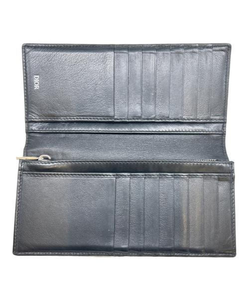 Dior（ディオール）DIOR (ディオール) バーティカルロングウォレット　長財布 ブラックの古着・服飾アイテム