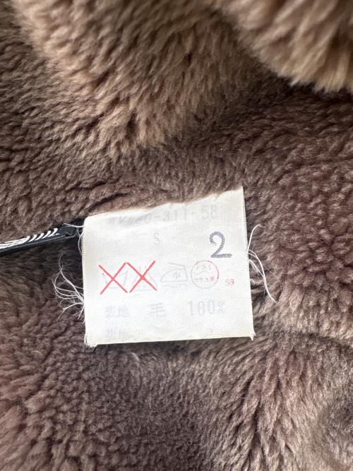 Burberry's（バーバリー）Burberry's (バーバリー) Burberry's　ウール裏ボアコート ブラウン サイズ:Sの古着・服飾アイテム