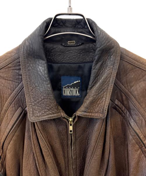 COMSTOCK（カムストック）COMSTOCK (カムストック) COMSTOCK　レザージャケット ブラウン サイズ:不明の古着・服飾アイテム