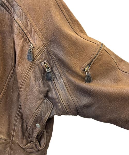 COMSTOCK（カムストック）COMSTOCK (カムストック) COMSTOCK　レザージャケット ブラウン サイズ:不明の古着・服飾アイテム