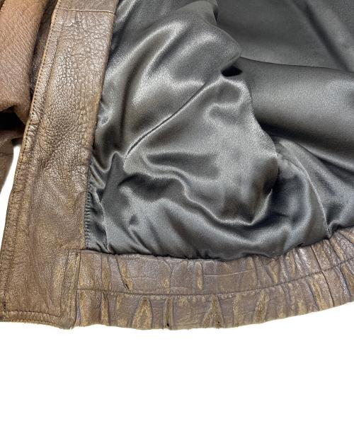 COMSTOCK（カムストック）COMSTOCK (カムストック) COMSTOCK　レザージャケット ブラウン サイズ:不明の古着・服飾アイテム