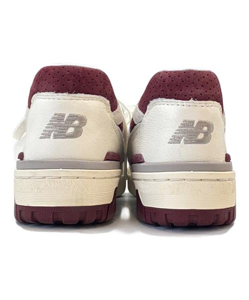 NEW BALANCE（ニューバランス）NEW BALANCE (ニューバランス) NEW BALANCE　550 Sea Salt Classic CRIMSON　ローカットスニーカー ホワイト×レッド サイズ:23の古着・服飾アイテム