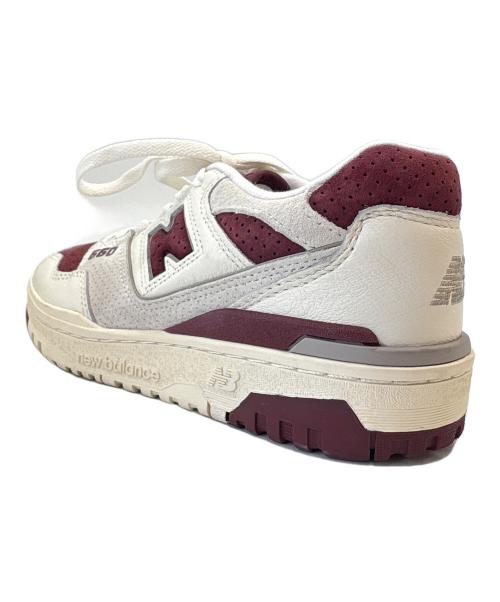 NEW BALANCE（ニューバランス）NEW BALANCE (ニューバランス) NEW BALANCE　550 Sea Salt Classic CRIMSON　ローカットスニーカー ホワイト×レッド サイズ:23の古着・服飾アイテム