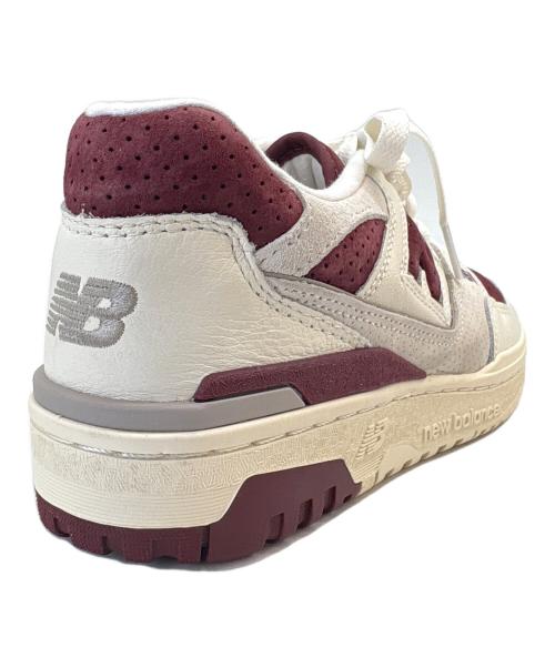 NEW BALANCE（ニューバランス）NEW BALANCE (ニューバランス) NEW BALANCE　550 Sea Salt Classic CRIMSON　ローカットスニーカー ホワイト×レッド サイズ:23の古着・服飾アイテム