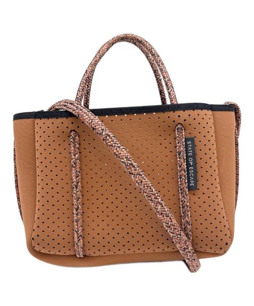 STATE OF ESCAPE（ステイトオブエスケープ）STATE OF ESCAPE (ステイトオブエスケープ) STATE OF ESCAPE MICRO 2WAYショルダーバッグ ブラウンの古着・服飾アイテム