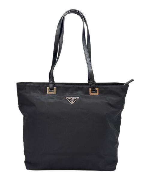 PRADA（プラダ）PRADA (プラダ) PRADA　ナイロントートバッグ ブラックの古着・服飾アイテム