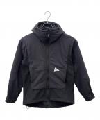 and wanderアンドワンダー）の古着「and wander　top fleece jacket　フーデッドジャケット」｜ネイビー