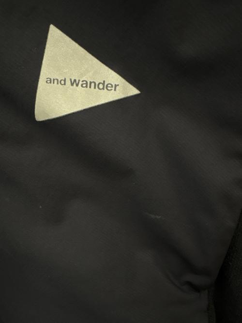 and wander（アンドワンダー）and wander (アンドワンダー) and wander　top fleece jacket　フーデッドジャケット ネイビー サイズ:3の古着・服飾アイテム