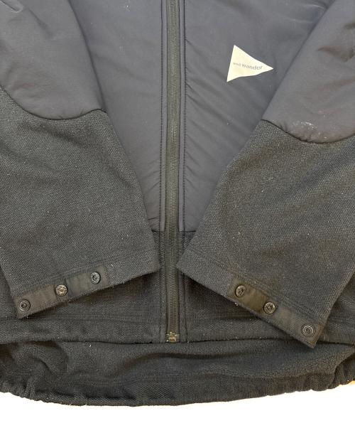and wander（アンドワンダー）and wander (アンドワンダー) and wander　top fleece jacket　フーデッドジャケット ネイビー サイズ:3の古着・服飾アイテム