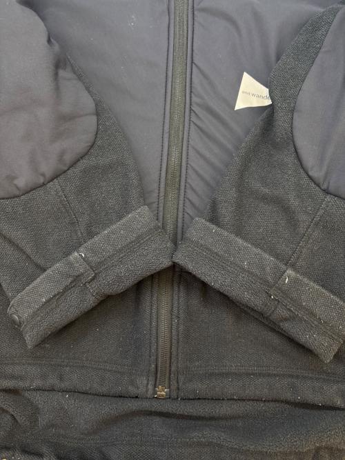 and wander（アンドワンダー）and wander (アンドワンダー) and wander　top fleece jacket　フーデッドジャケット ネイビー サイズ:3の古着・服飾アイテム