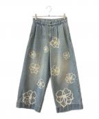 soerte×CAMPHOR WOODソエルテ×カンファーウッド）の古着「soerte　CAMPHOR WOOD　デニムパンツ」｜インディゴ