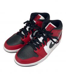 NIKE（ナイキ）の古着「NIKE NIKE AIR JORDAN 1 MID "CHICAGO BLACK TOE"  スニーカー」｜レッド×ホワイト