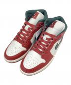 NIKEナイキ）の古着「NIKE Air Jordan 1 Mid スニーカー」｜レッド×ホワイト×グリーン