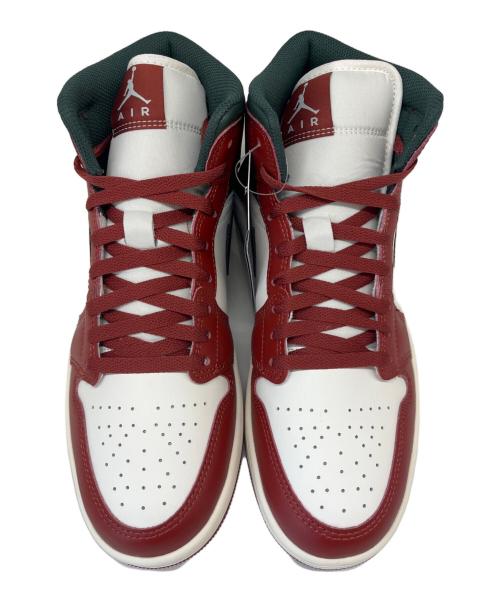 NIKE（ナイキ）NIKE (ナイキ) NIKE Air Jordan 1 Mid スニーカー レッド×ホワイト×グリーン サイズ:27の古着・服飾アイテム