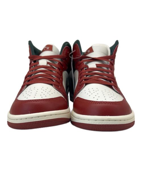 NIKE（ナイキ）NIKE (ナイキ) NIKE Air Jordan 1 Mid スニーカー レッド×ホワイト×グリーン サイズ:27の古着・服飾アイテム