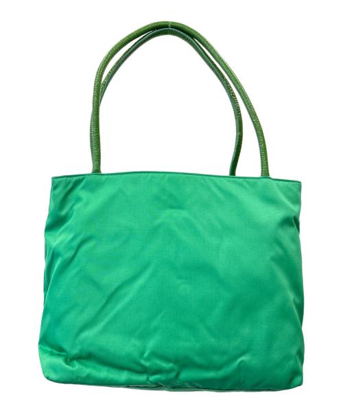 PRADA（プラダ）PRADA (プラダ) PRADA　TESSUTO CITY　ハンドバッグ グリーンの古着・服飾アイテム