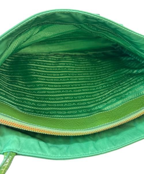 PRADA（プラダ）PRADA (プラダ) PRADA　TESSUTO CITY　ハンドバッグ グリーンの古着・服飾アイテム