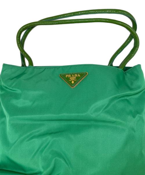 PRADA（プラダ）PRADA (プラダ) PRADA　TESSUTO CITY　ハンドバッグ グリーンの古着・服飾アイテム