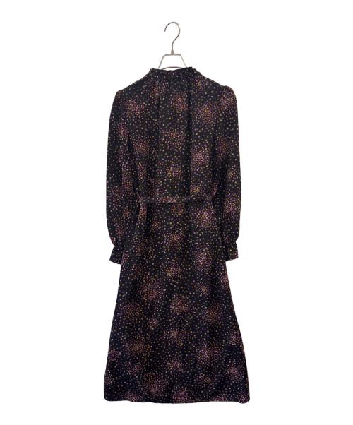 Kate Spade（ケイトスペード）Kate Spade (ケイトスペード) Kate Spade　長袖ワンピース ブラック×ピンクの古着・服飾アイテム