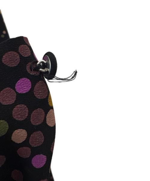 Kate Spade（ケイトスペード）Kate Spade (ケイトスペード) Kate Spade　長袖ワンピース ブラック×ピンクの古着・服飾アイテム