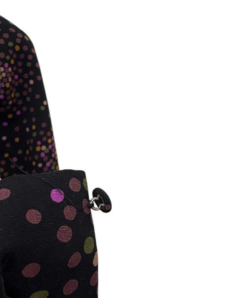 Kate Spade（ケイトスペード）Kate Spade (ケイトスペード) Kate Spade　長袖ワンピース ブラック×ピンクの古着・服飾アイテム