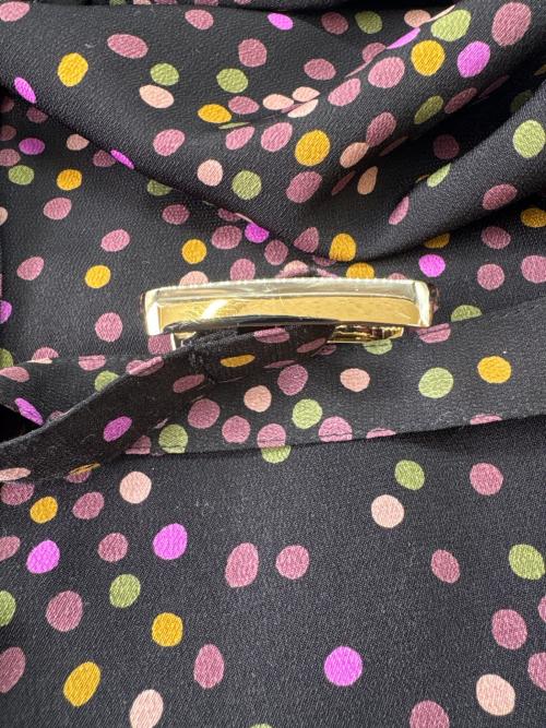 Kate Spade（ケイトスペード）Kate Spade (ケイトスペード) Kate Spade　長袖ワンピース ブラック×ピンクの古着・服飾アイテム