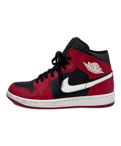 NIKE（ナイキ）NIKE (ナイキ) NIKE　Air Jordan 1 Mid Gym Red/Black　スニーカー レッド×ブラック×ホワイト サイズ:27の古着・服飾アイテム