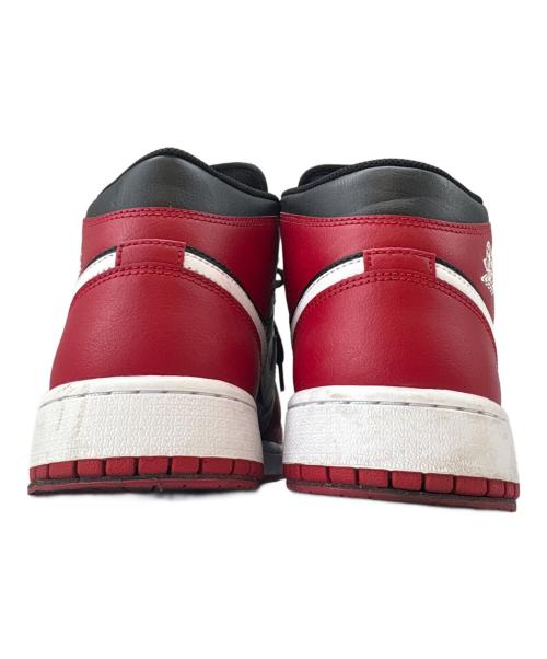 NIKE（ナイキ）NIKE (ナイキ) NIKE　Air Jordan 1 Mid Gym Red/Black　スニーカー レッド×ブラック×ホワイト サイズ:27の古着・服飾アイテム