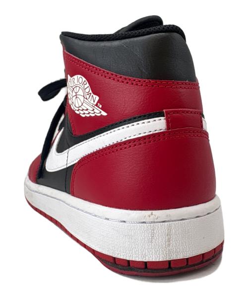 NIKE（ナイキ）NIKE (ナイキ) NIKE　Air Jordan 1 Mid Gym Red/Black　スニーカー レッド×ブラック×ホワイト サイズ:27の古着・服飾アイテム