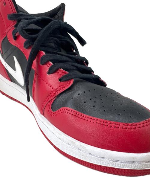 NIKE（ナイキ）NIKE (ナイキ) NIKE　Air Jordan 1 Mid Gym Red/Black　スニーカー レッド×ブラック×ホワイト サイズ:27の古着・服飾アイテム