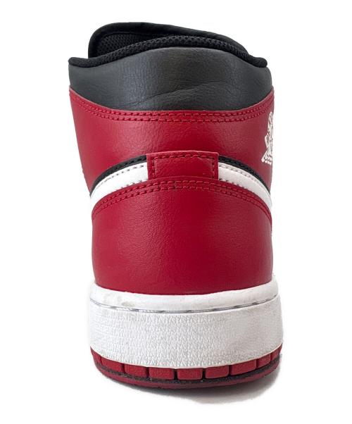 NIKE（ナイキ）NIKE (ナイキ) NIKE　Air Jordan 1 Mid Gym Red/Black　スニーカー レッド×ブラック×ホワイト サイズ:27の古着・服飾アイテム