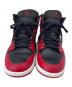 NIKE (ナイキ) NIKE　Air Jordan 1 Mid Gym Red/Black　スニーカー レッド×ブラック×ホワイト サイズ:27：9000円