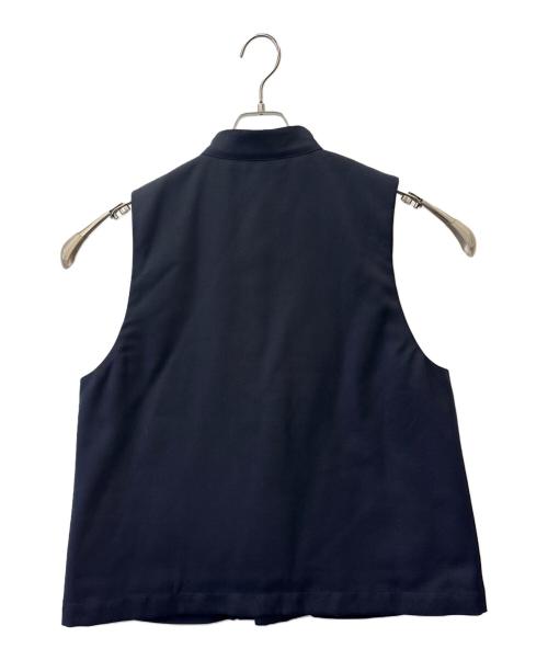 COMME des GARCONS SHIRT（コムデギャルソンシャツ）COMME des GARCONS SHIRT (コムデギャルソンシャツ) COMME des GARCONS SHIRT　ウールギャバジン中綿チャイナベスト ネイビー サイズ:Ｌの古着・服飾アイテム
