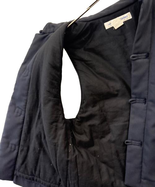 COMME des GARCONS SHIRT（コムデギャルソンシャツ）COMME des GARCONS SHIRT (コムデギャルソンシャツ) COMME des GARCONS SHIRT　ウールギャバジン中綿チャイナベスト ネイビー サイズ:Ｌの古着・服飾アイテム
